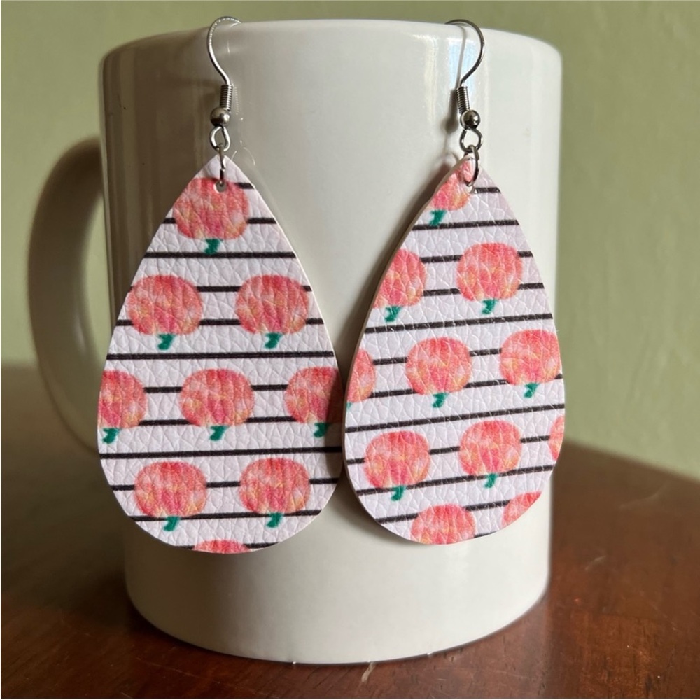 Pumpkin Halloween Tear Drop Earrings